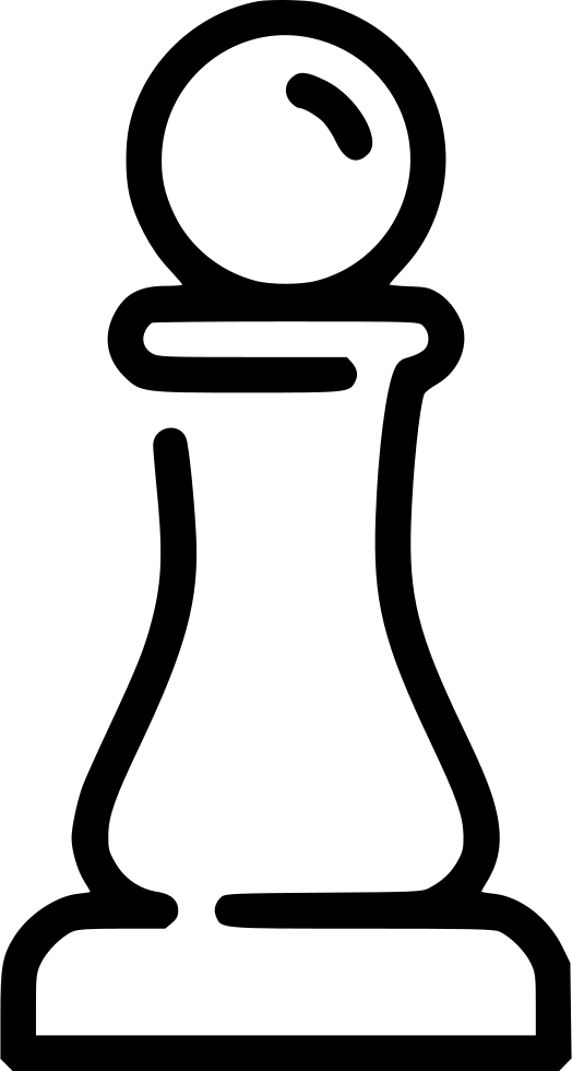 Chess Pawn Comments - Pawn Icon Chess White (524x980), Png Download