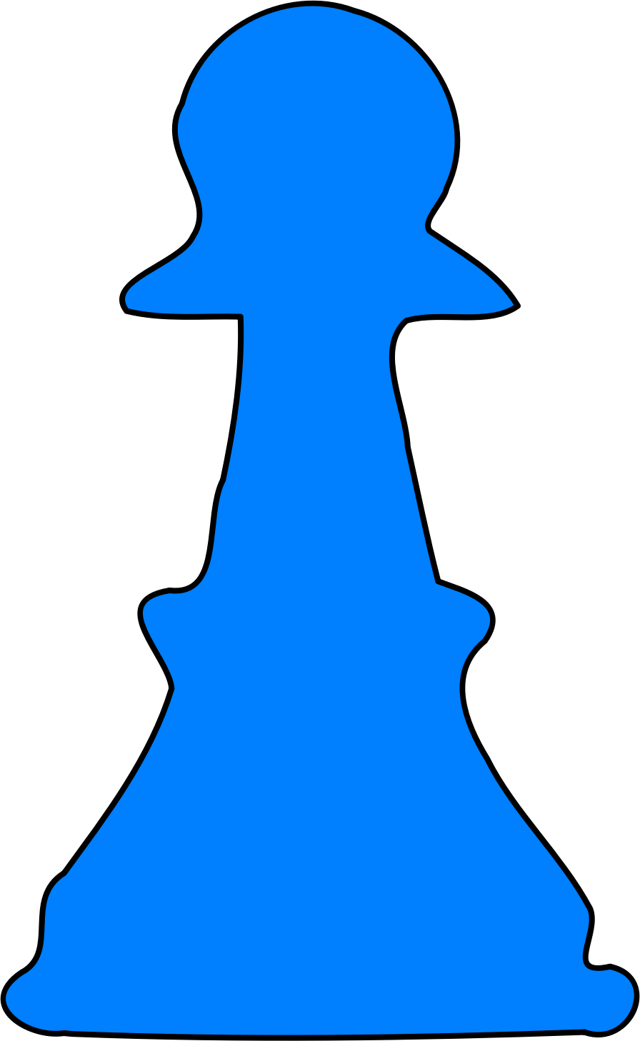 Big Image - Blue Pawn (896x1458), Png Download