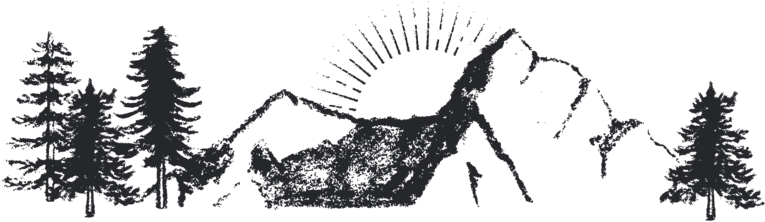 Trees And Mountain Banner-03 - Icon (1000x229), Png Download