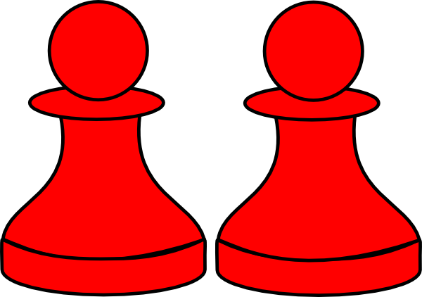 Red Pawn Clip Art - Red Pawn Chess Piece (600x422), Png Download