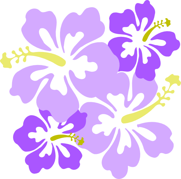 Hibiscus Clipart Png For Web - Clip Art Hawaiian Flower (600x592), Png Download