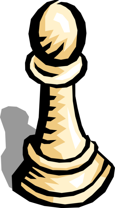 Vector Illustration Of Pawn Weakest, Most Numerous - Pawn (388x700), Png Download