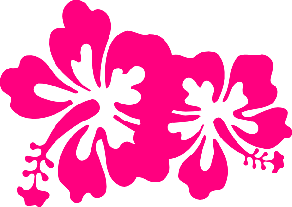 Hibiscus Clipart Swirl - Swirl Flowers Png Vector (600x426), Png Download
