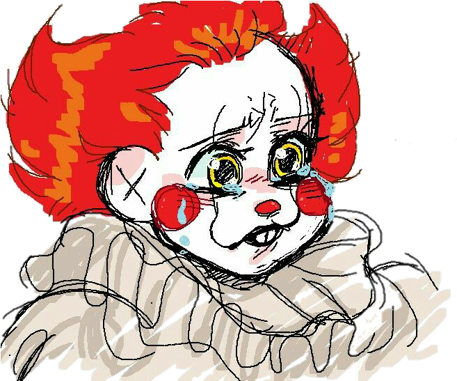 28 Collection Of Pennywise Drawing Cute - Pennywise Cute (686x546), Png Download