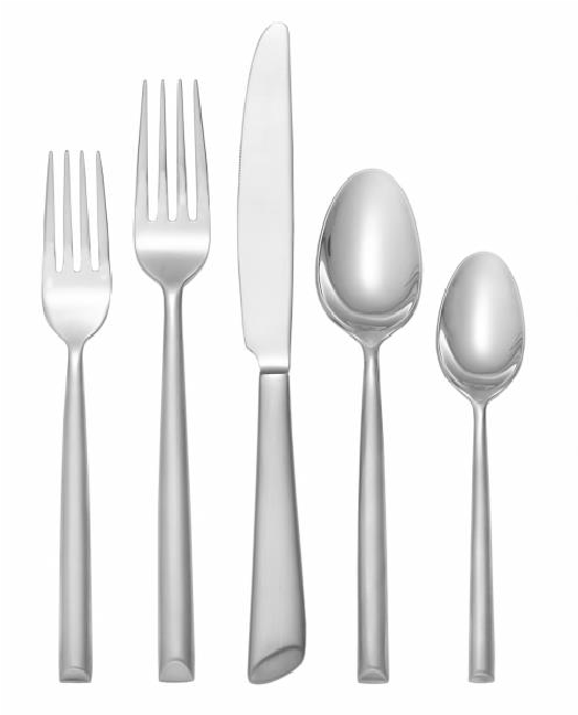 Click To Zoom - Oneida Satin Urbana 46 Piece Fine Flatware Set, Service (650x650), Png Download