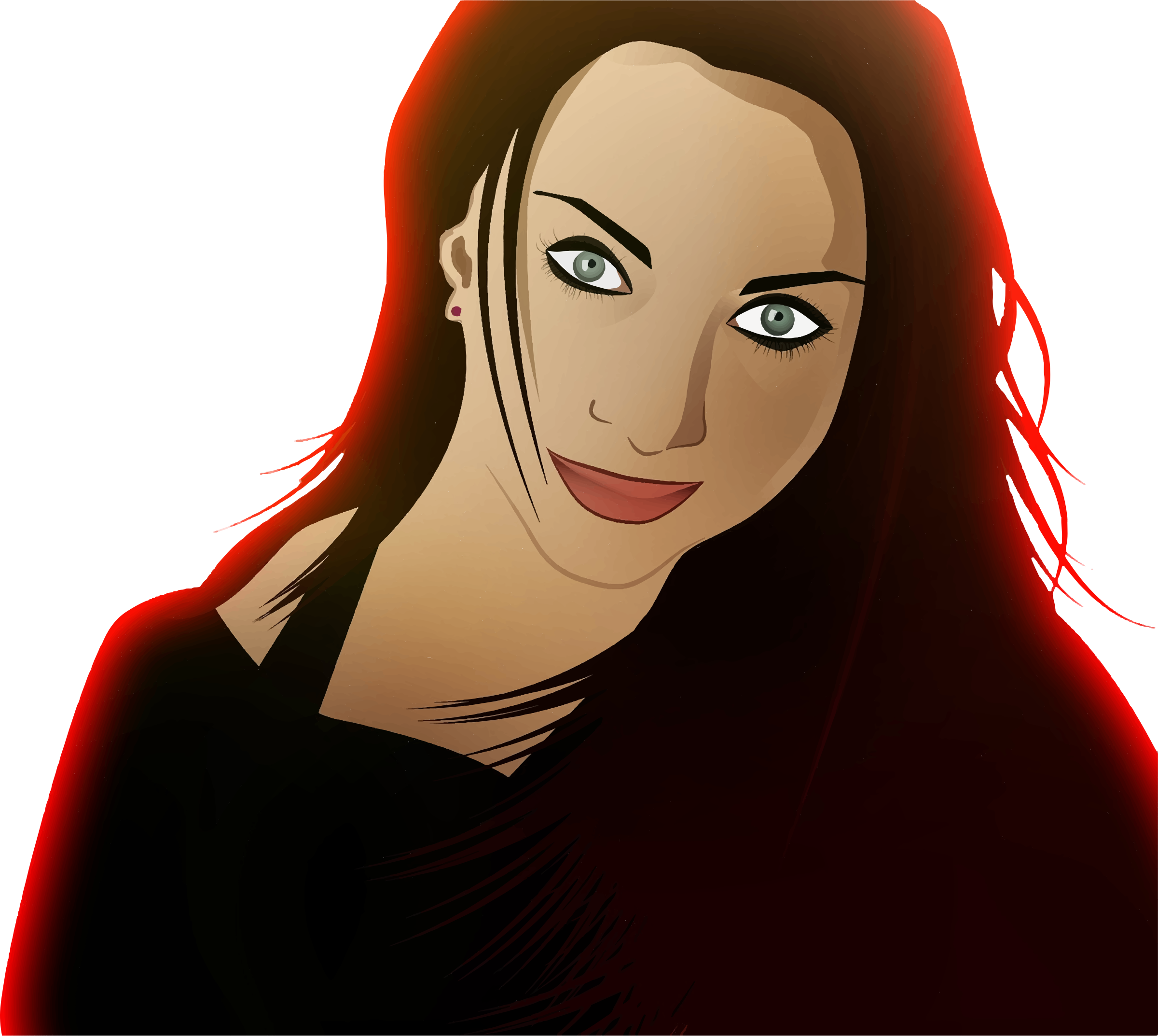 This Free Icons Png Design Of Female Glamour Portrait (2400x2146), Png Download