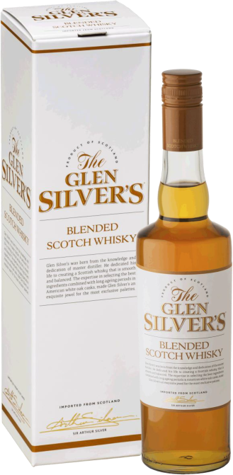 Glenscotch - Glen Silver's Whisky Цена (329x671), Png Download