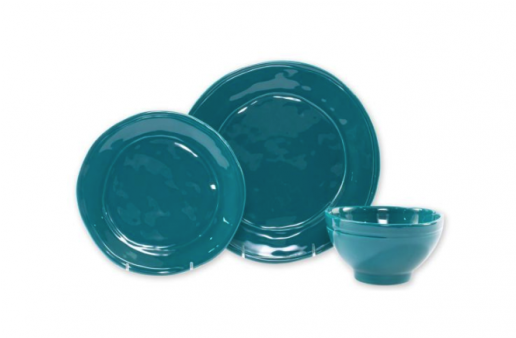Fresh Teal 3 Piece Place Setting By Belleandjune - Ceramic (515x500), Png Download