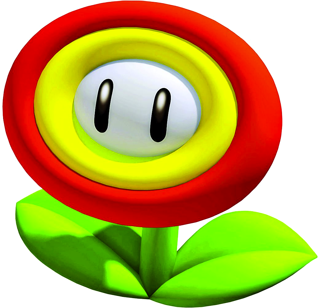 Feuerblume Smg - Super Mario Feuerblume (1181x1084), Png Download