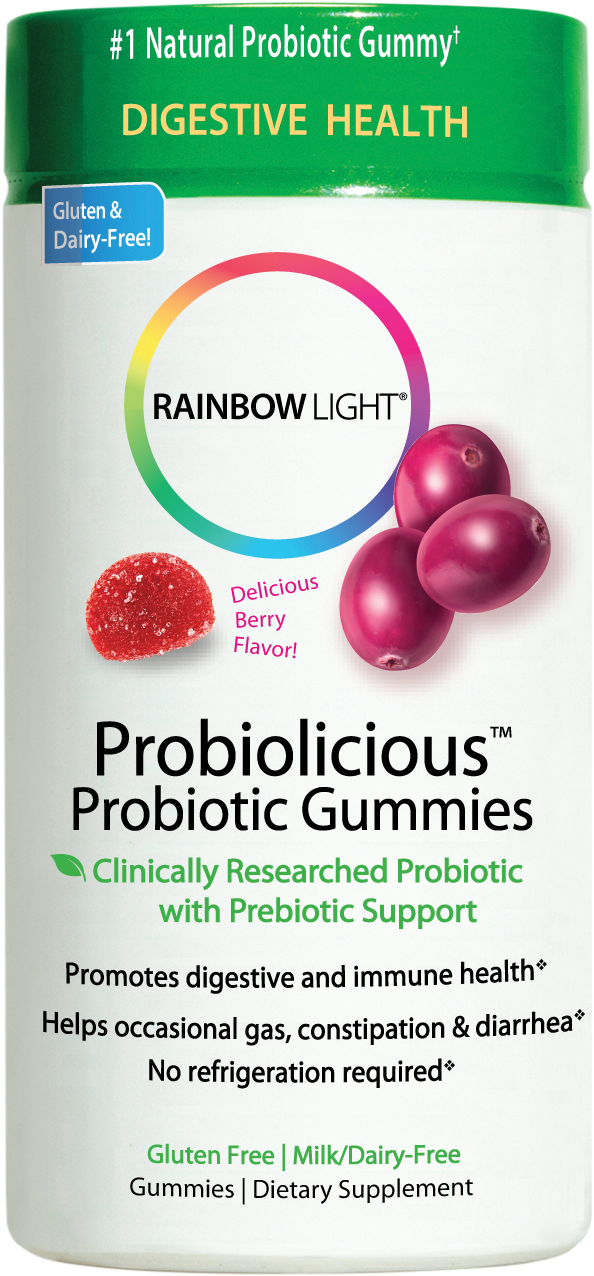 Rainbow Light Probiolicious™ Probiotic Gummies 50 Ct - Rainbow Light Probiolicious Gummies 100 (1319x1319), Png Download
