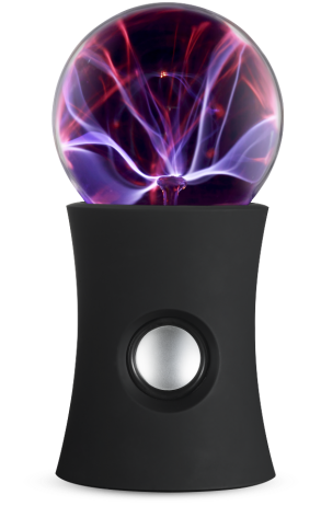Bluetooth Plasma Ball Speaker - Coluna Bluetooth Bola De Plasma (306x480), Png Download