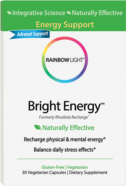 Rainbow Light Bright Energy - Rainbow Light Bright Energy, Capsules - 30 Count (650x650), Png Download