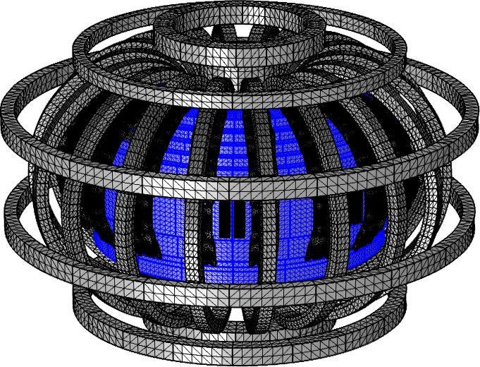 An Image Of The Plasma As Well As The Meshed Coils - Mechanical Engineering (681x520), Png Download