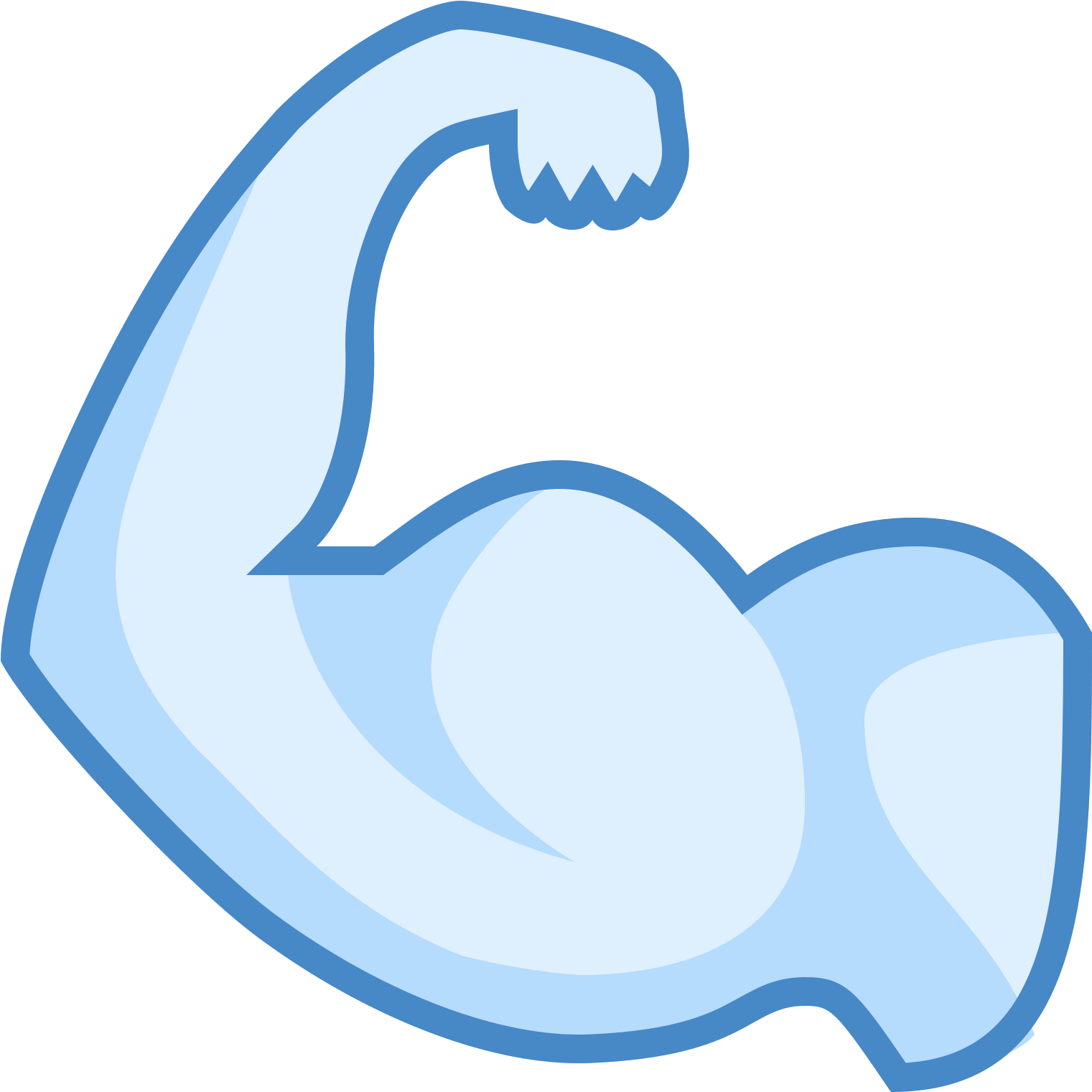 The Icon Is A Picture For The Logo Of Flex Biceps - Icon (1600x1600), Png Download