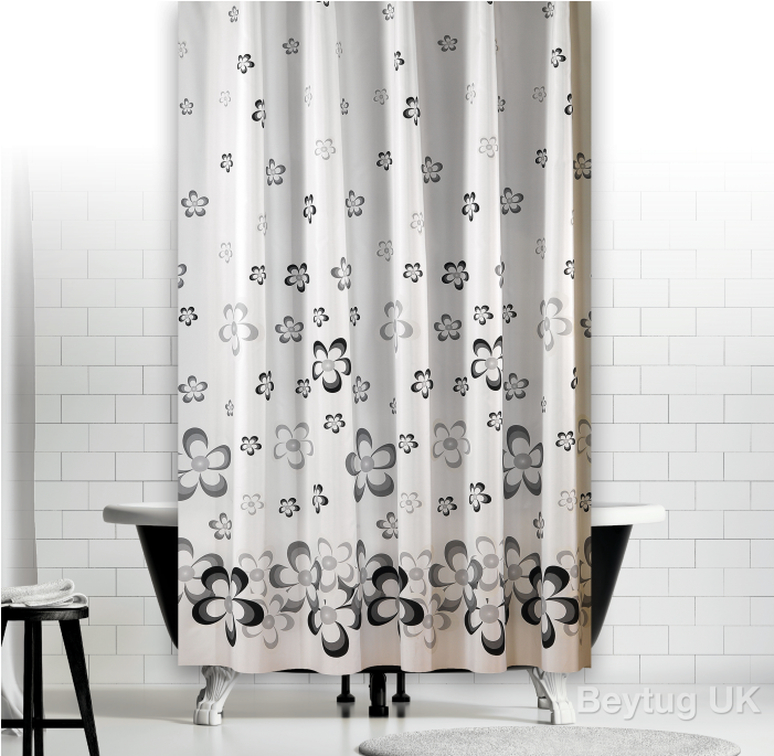 Download Multi Colour Fabric Bathroom Shower Curtain Extra Long Full