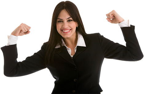 Woman Flexing Musclessmaller - Funny Jewish (550x366), Png Download