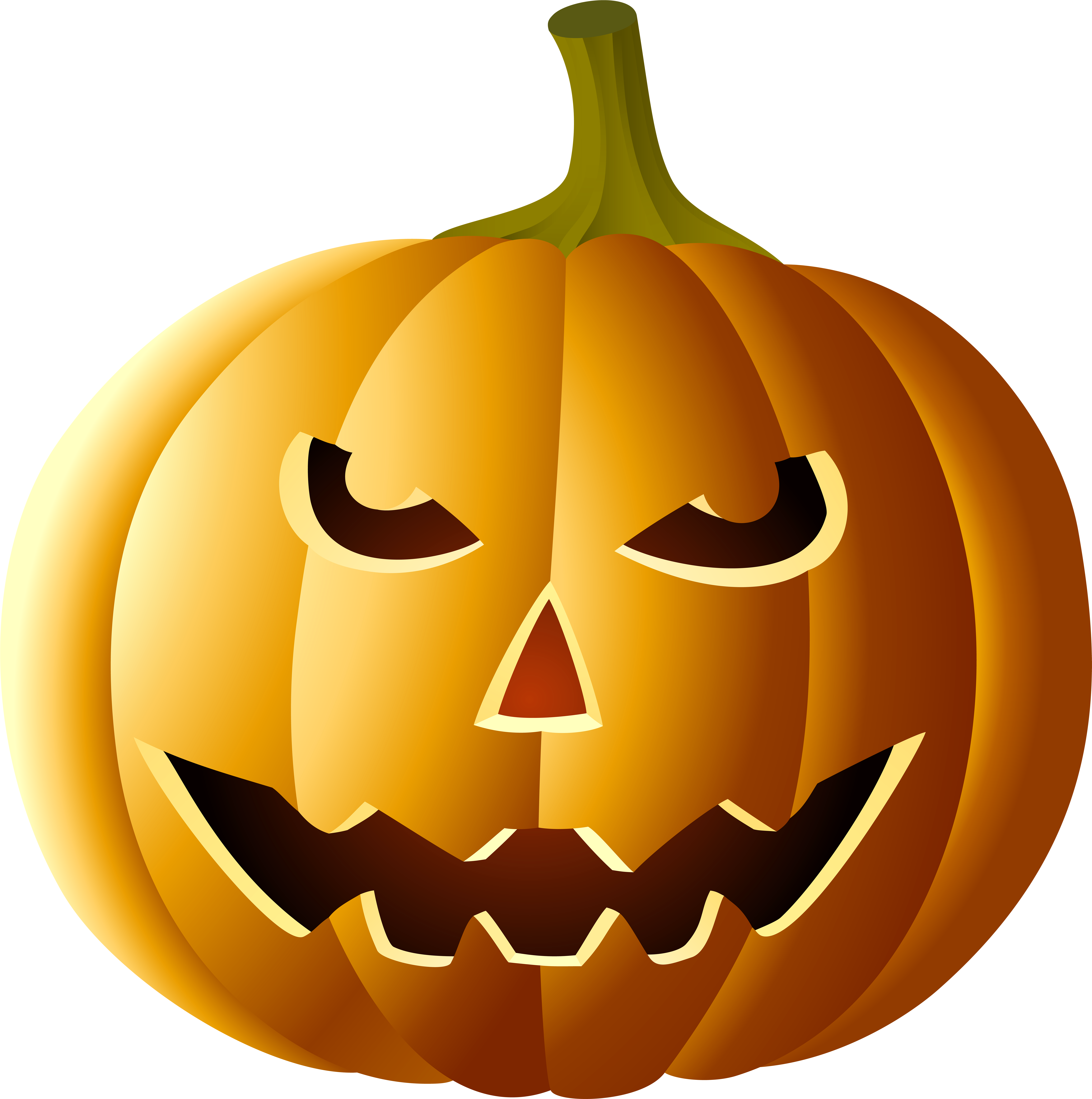 Pumpkin Head Png (8000x7996), Png Download