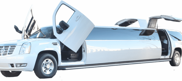 Custom Cadillac Escalade Vip Limousine - Cadillac Escalade Vip Limousine (604x270), Png Download