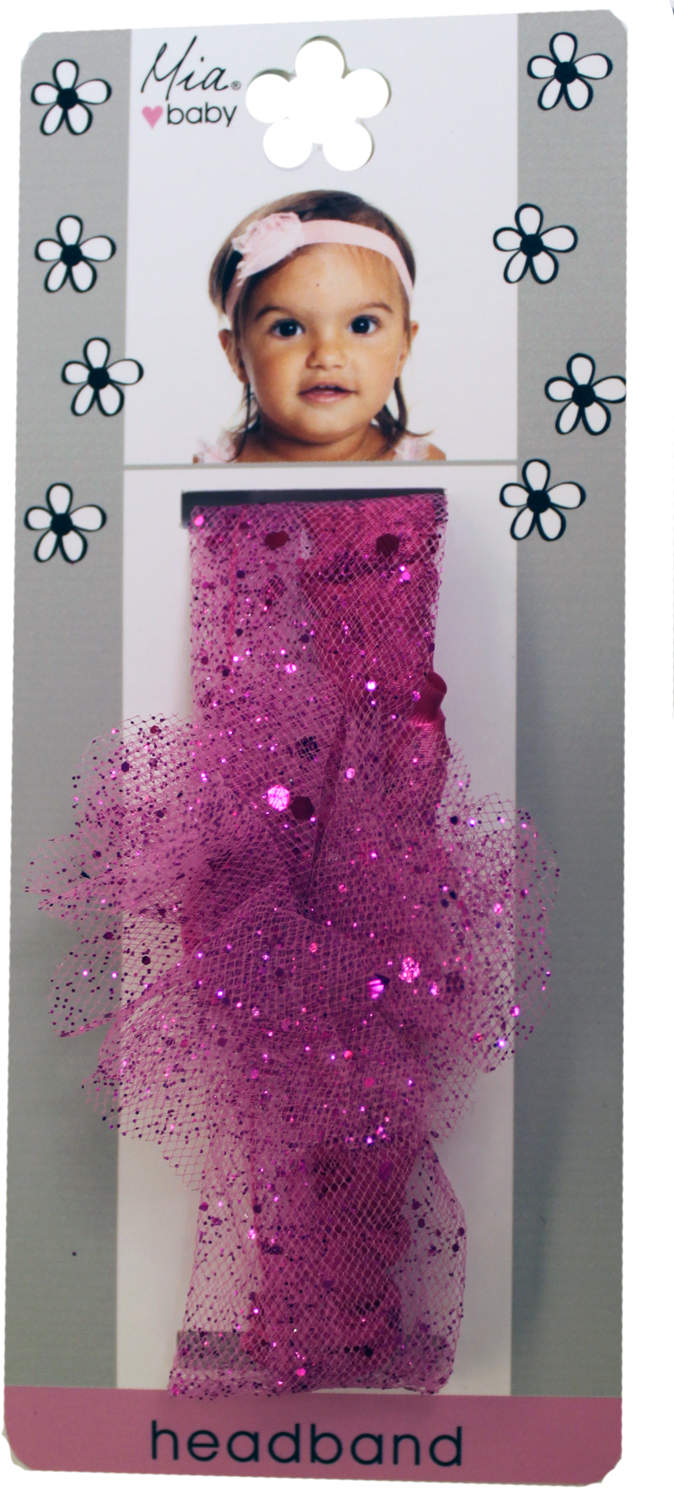 Sparkle Tulle Headband - Pink (1408x3052), Png Download