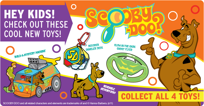 Arbys Scooby-doo 2011 B - Arby's (713x381), Png Download