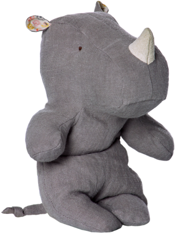 Maileg, Safari Friends, Small Rhino, Grey - Maileg Safari Friends Blue Rhino (480x480), Png Download