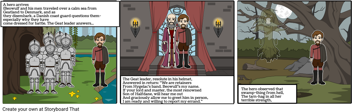 Beowulf - Richard Iii (1164x385), Png Download