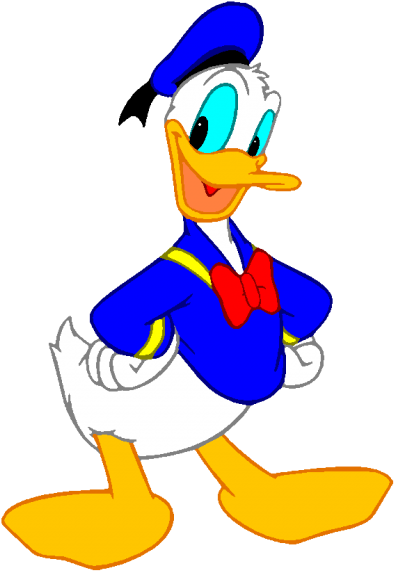 Cartoon Donald Duck Png Png Images - Cartoon Donald Duck (400x577), Png Download