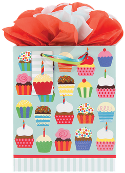 Birthday Bakery Gift Bag & Wrap - Birthday Gift Bag Png (356x356), Png Download