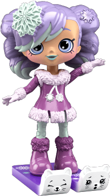 Hps S4 Crystal Snow - Happy Places Shoppies Dolls (575x475), Png Download