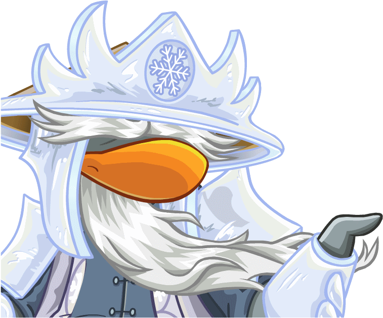Sensei Snow - Club Penguin Sensei Snow (770x650), Png Download