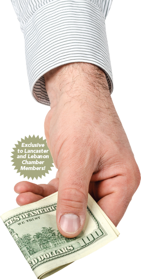 Exclusive To Lancaster And Lebanon Chamber Members - Back Of 100 Dollar Bill (287x568), Png Download