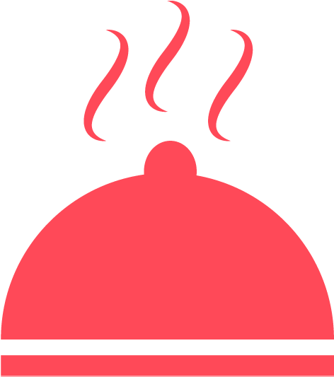 Red Hot Dish Silhouette - Hot Dish Clip Art (520x560), Png Download