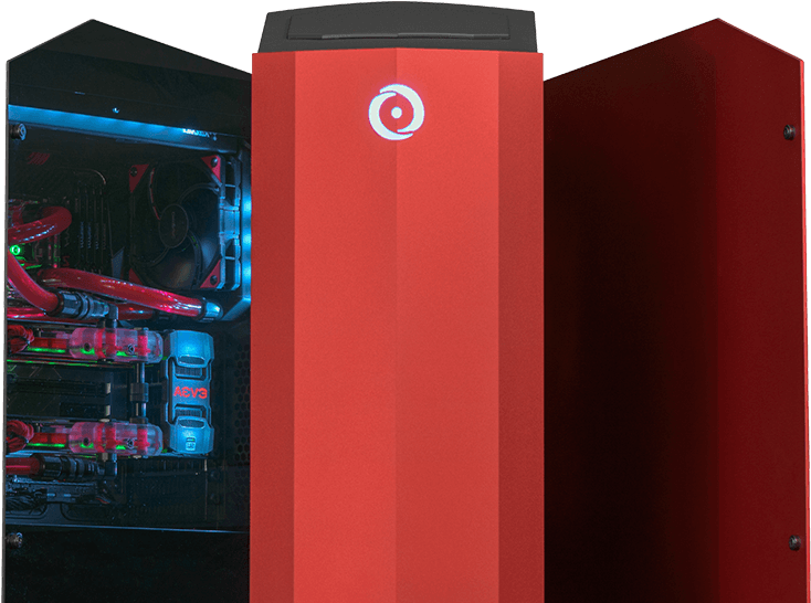 Tinted Tempered Glass Or Aluminum Side Panels - Origin Pc (800x608), Png Download