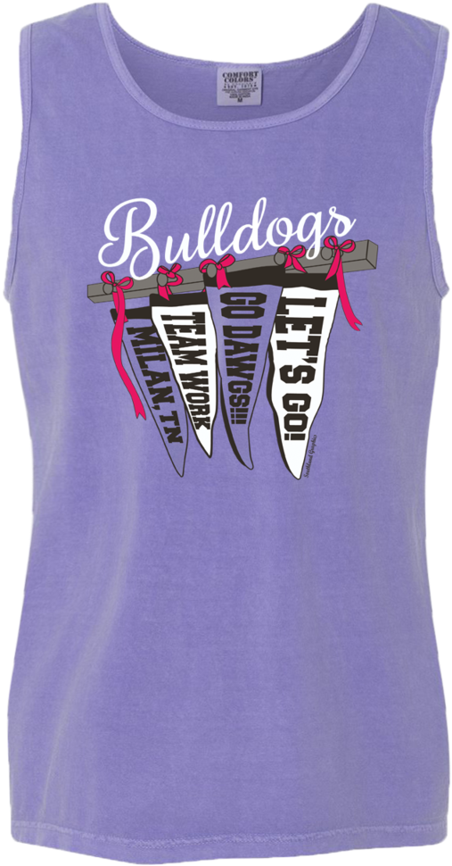 Ladies Pennant Flag Spirit Tanks - Comfort Colors Garment Dyed (960x1024), Png Download