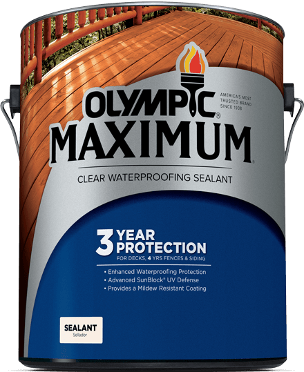 Olympic Stains - Olympic Maximum Sealant Review (440x539), Png Download
