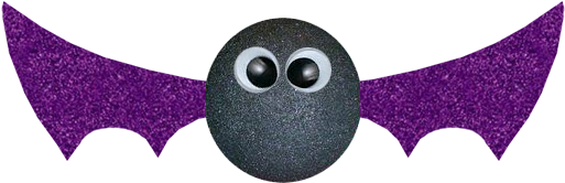 Glitter Bats Png (570x256), Png Download