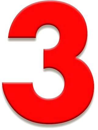 Number 3 Png Download Image - Number 3 In Red (600x600), Png Download