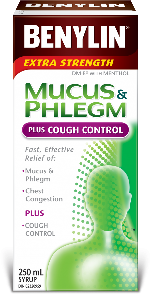 Mucus & Phlegm Plus Cough Control Syrup - Benylin Mucus And Phlegm (1024x1415), Png Download