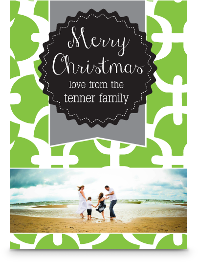 Holiday Card- Scallop (576x648), Png Download