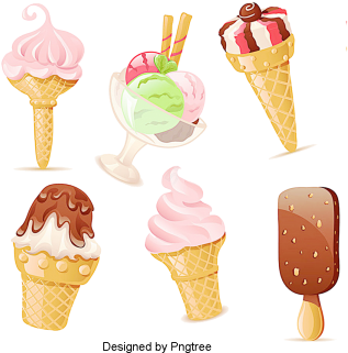 Postre Helado De Dibujos Animadoscrema Ice Cream El - Ice Cream (360x360), Png Download