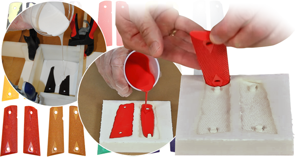 Mold And Cast Custom Gun Grips - Paint Tools (600x320), Png Download