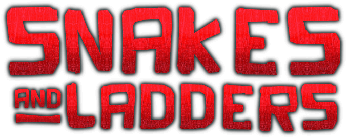 Snake And Ladders Text (677x269), Png Download