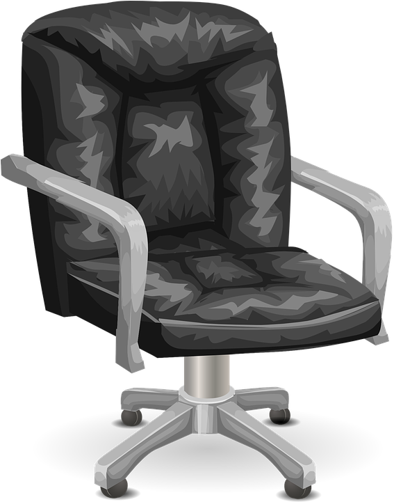 Office Chair Cartoon Png (576x720), Png Download