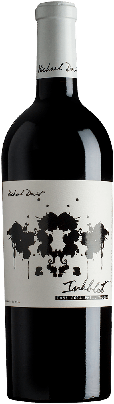 2014 Inkblot Petit Verdot - Michael And David Inkblot (500x1648), Png Download
