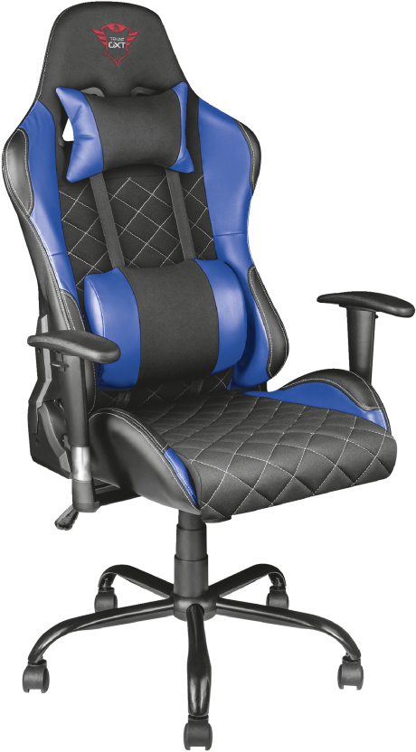 Trust 707r Resto Gaming Chair Blue - Gaming Chair Trust Gxt 707 Resto Black, Red (511x900), Png Download