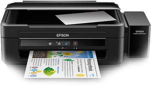 050 Impresora Epson L380/multifuncion Con Sistema De - Epson L361 Multifunction Color Inktank Printer (black) (550x310), Png Download