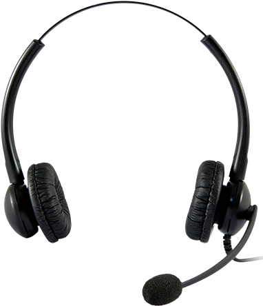 Photo From Plusonic - Call Center Headset Png (390x627), Png Download