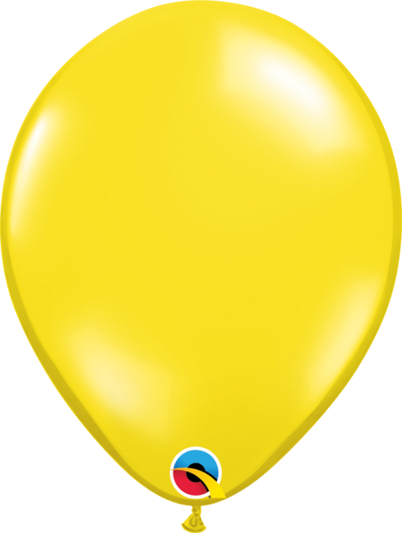 Citrine Yellow, Qualatex 11" Latex Balloon - Lemon Yellow Balloons (362x480), Png Download
