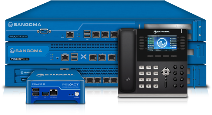 Call Center Pbxact Appliances And Phones - Sangoma S700 6-line Ip Phone (700x396), Png Download