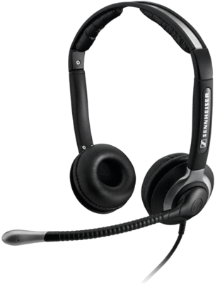 Sennheiser Cc550 Binaural Call Center Headset - Sennheiser Cc 550 Binaural Head-band Black Headset (400x400), Png Download